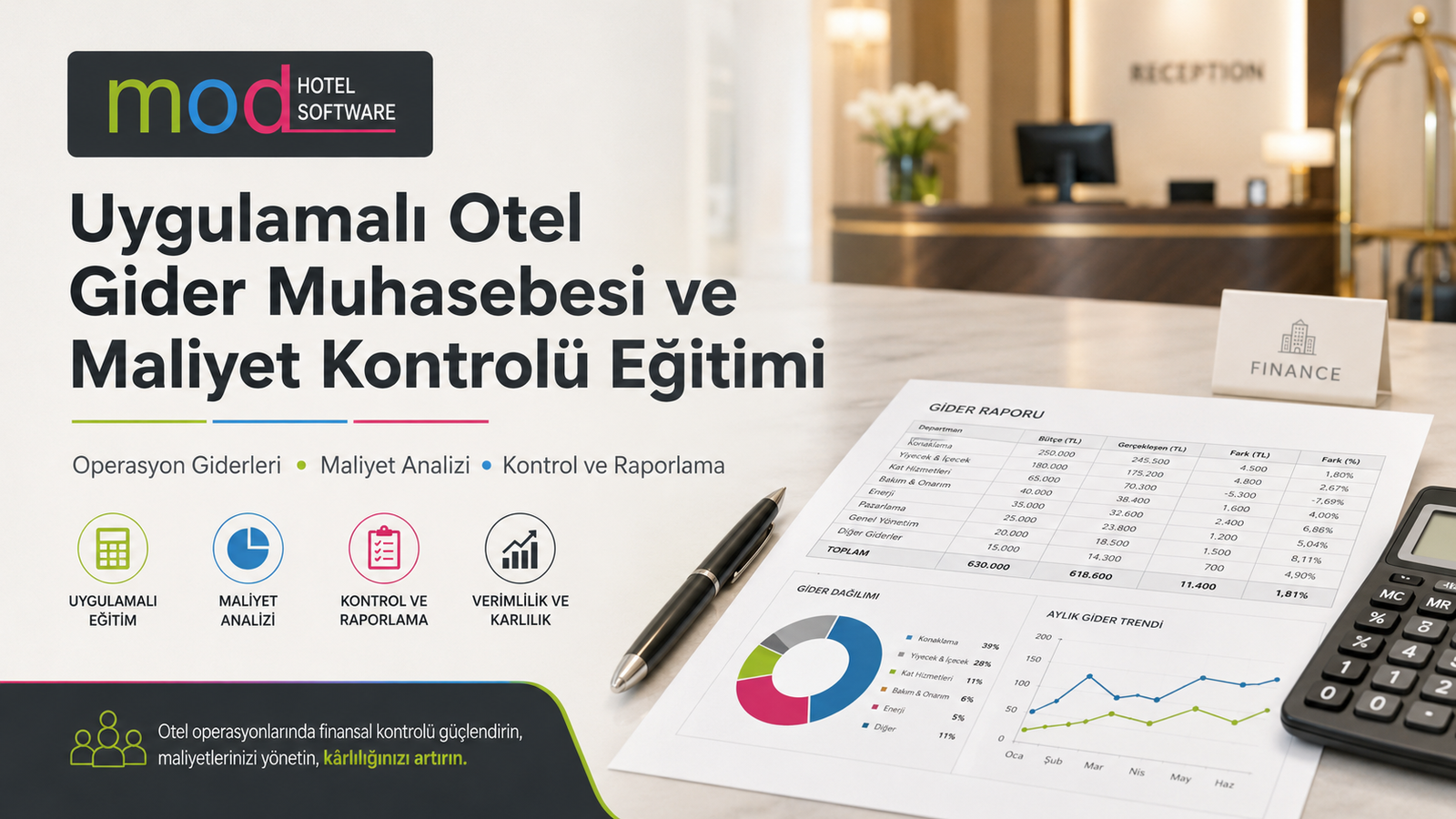 Uygulamalı Otel Gider Muhasebesi ve Maliyet Kontrolü Eğitimi